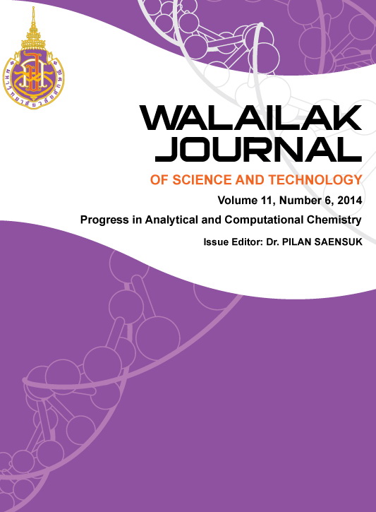 					View Vol. 11 No. 6 (2014): Progress in Analytical and Computational Chemistry
				