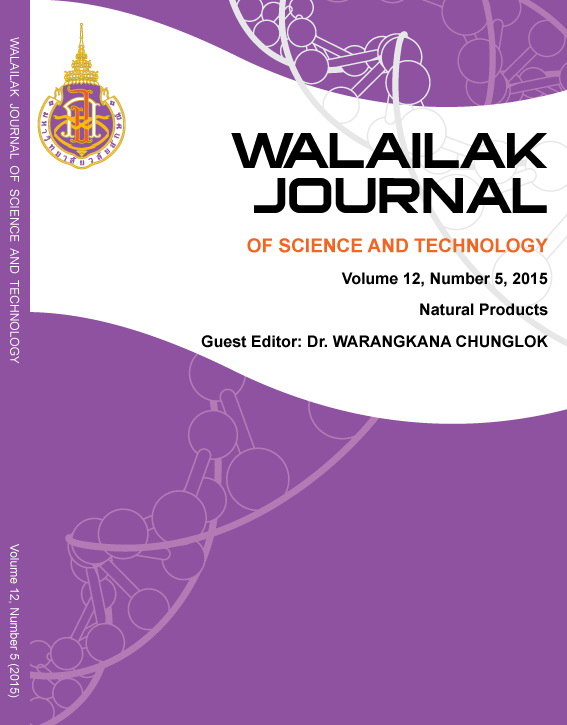 					View Vol. 12 No. 5 (2015): Special Issue on Natural Products
				