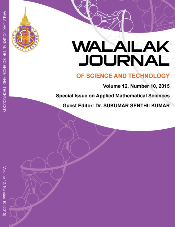 					View Vol. 12 No. 10 (2015): Special Issue on Applied Mathematical Sciences
				