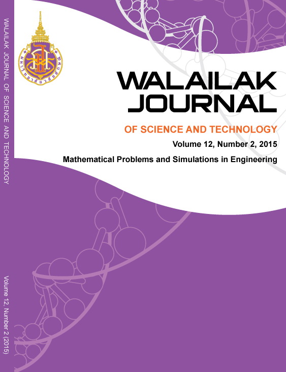 					View Vol. 12 No. 2 (2015): Mathematical Problems and Simulations in Engineering
				