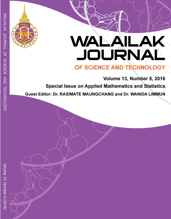 					View Vol. 13 No. 5 (2016): Special Issue on Applied Mathematics and Statistics
				